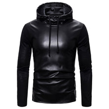 Load image into Gallery viewer, Patch Leather Sweatshirt
