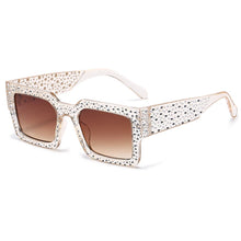 Load image into Gallery viewer, Luxury Beaded Speckled Square Sunglasses
