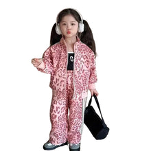 Load image into Gallery viewer, Striped Leopard Tracksuit-Modern Baby Las Vegas
