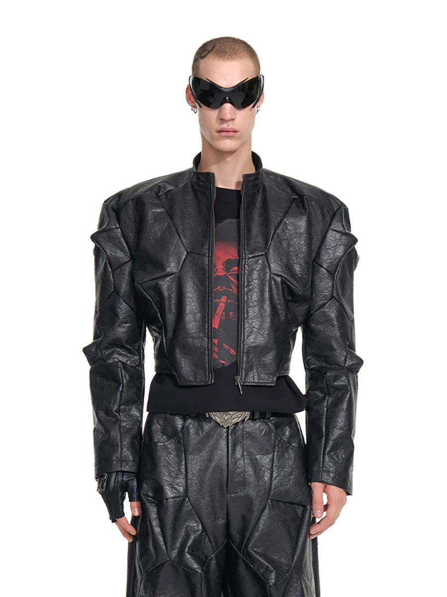 Deconstructed Leather Jacket