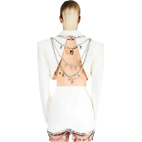 Open-Back Drip Crystal Set-Modern Baby Las Vegas