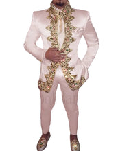 Load image into Gallery viewer, Royal Satin Beaded Suit
