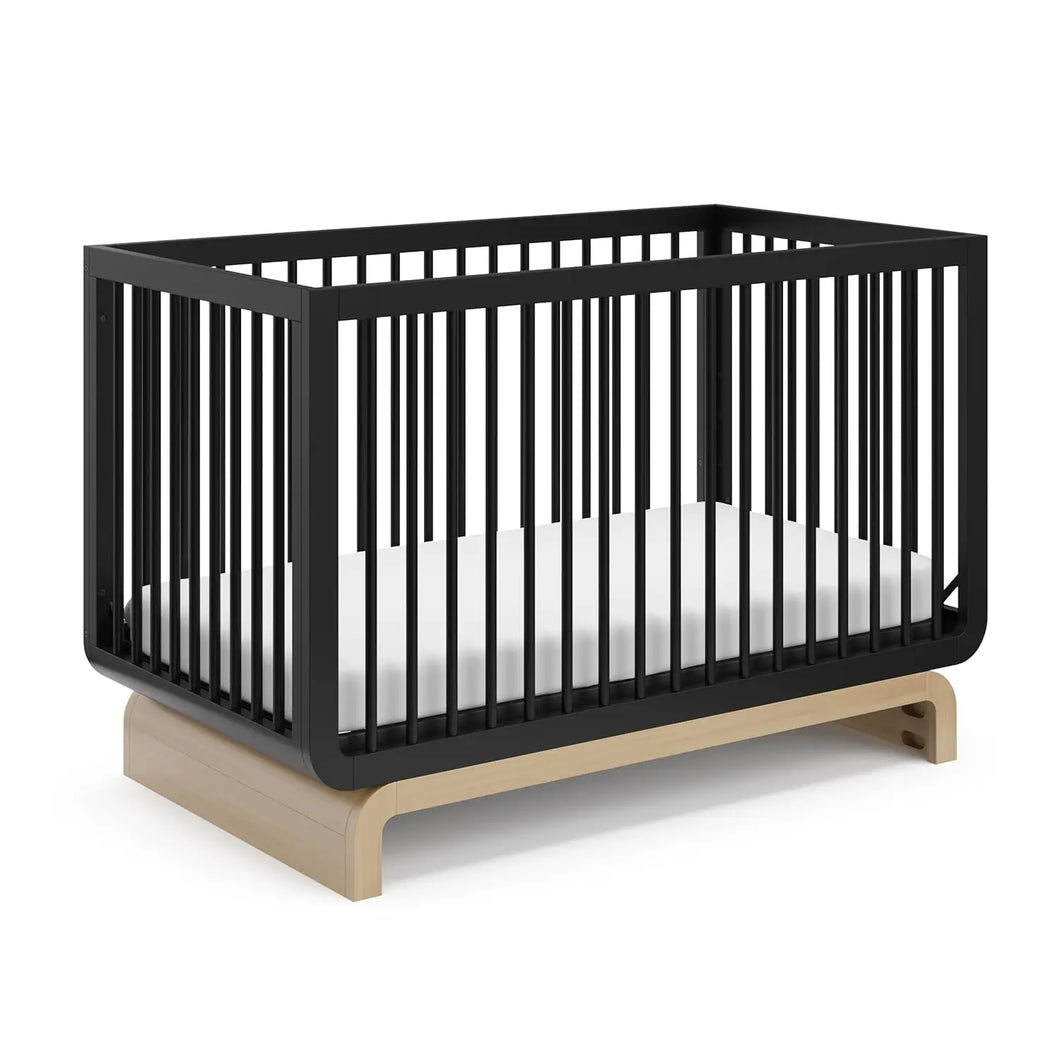 5-in-1 Wooden Pedestal Convertible Crib