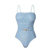 Load image into Gallery viewer, Printed Denim Swimsuit Collection
