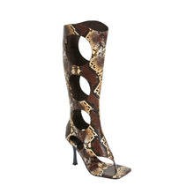 Load image into Gallery viewer, Printed Hollow Out Sandal Boots-Modern Baby Las Vegas
