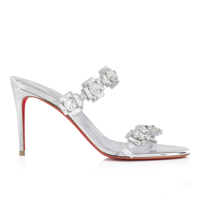 Square Crystal Sandals-Modern Baby Las Vegas