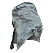 Load image into Gallery viewer, Irregular Denim Skort
