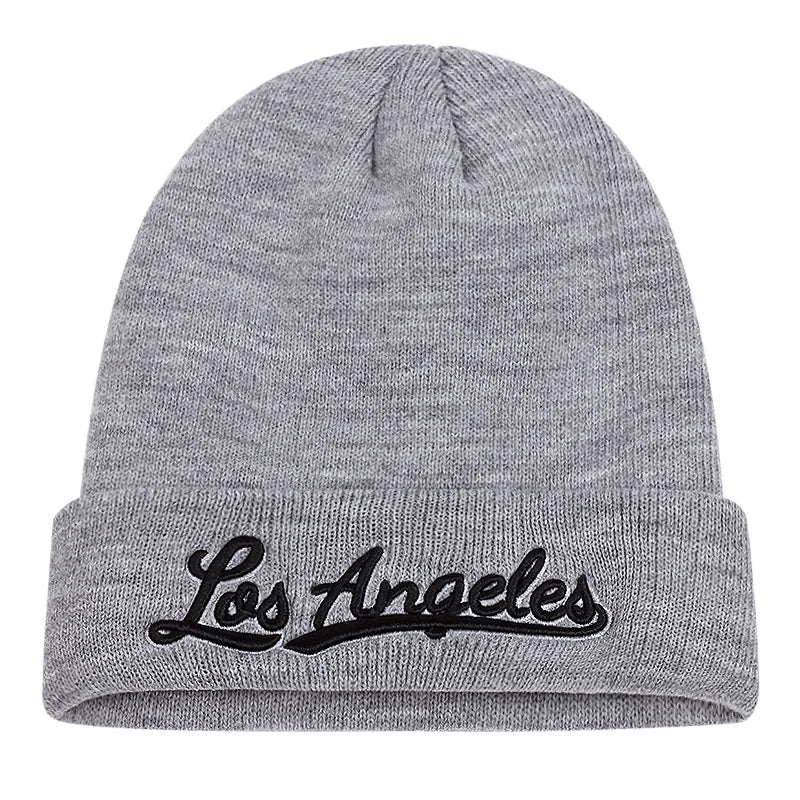 Los Angeles Letter Beanie Hat