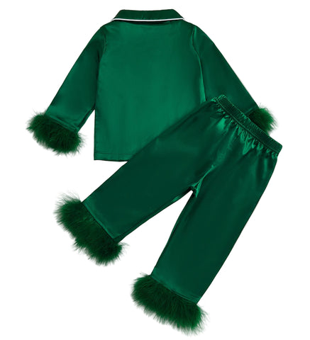 Fuzzy Christmas Pajama Set
