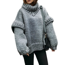 Load image into Gallery viewer, Knitted Turtleneck Sweater
