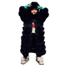 Load image into Gallery viewer, Long Ribbed Fur Coat
