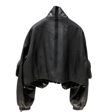 Load image into Gallery viewer, Leather Pocket Bomber Jacket
