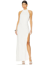 Load image into Gallery viewer, White Open-Back Crystal Dress
