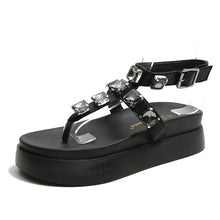 Load image into Gallery viewer, Crystal Platform Sandals
