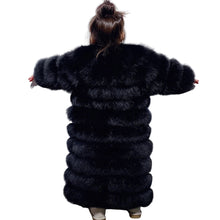 Load image into Gallery viewer, Long Ribbed Fur Coat
