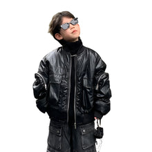 Load image into Gallery viewer, Zipper Pocket Bomber Jacket
