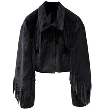 Load image into Gallery viewer, Suede Tassel Jacket-Modern Baby Las Vegas
