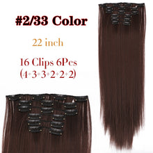 Load image into Gallery viewer, 6 Piece Synthetic Clip-In Hair Extensions
