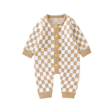 Load image into Gallery viewer, Checker Sweater Romper
