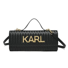 Load image into Gallery viewer, Luxe Rectangular Gold Letter Handbag
