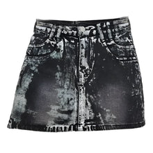 Load image into Gallery viewer, Distressed Tie-dye Denim Skort Collection
