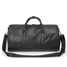 Load image into Gallery viewer, Vintage Croc Leather Travel Bag
