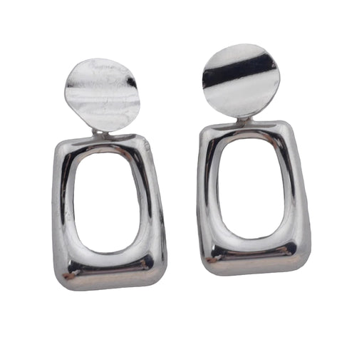 Rectangular Hollow Out Earrings