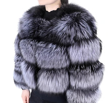 Load image into Gallery viewer, Blocked Fur Coat
