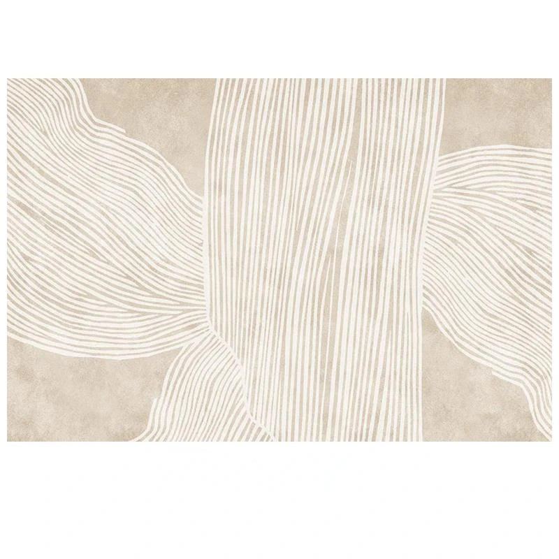 Abstract Minimalist Lined Large Area Rug