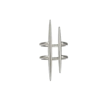 Load image into Gallery viewer, Vintage 18K Gold Plated Parallel Double Line Ring
