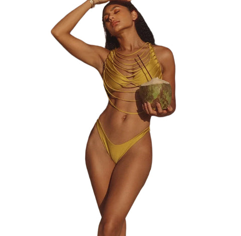 Hollow Out Net Bikini Set-Modern Baby Las Vegas