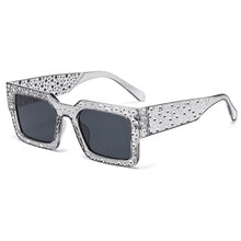 Load image into Gallery viewer, Luxury Beaded Speckled Square Sunglasses
