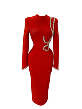 Load image into Gallery viewer, Swirl Crystal Bodycon Dress
