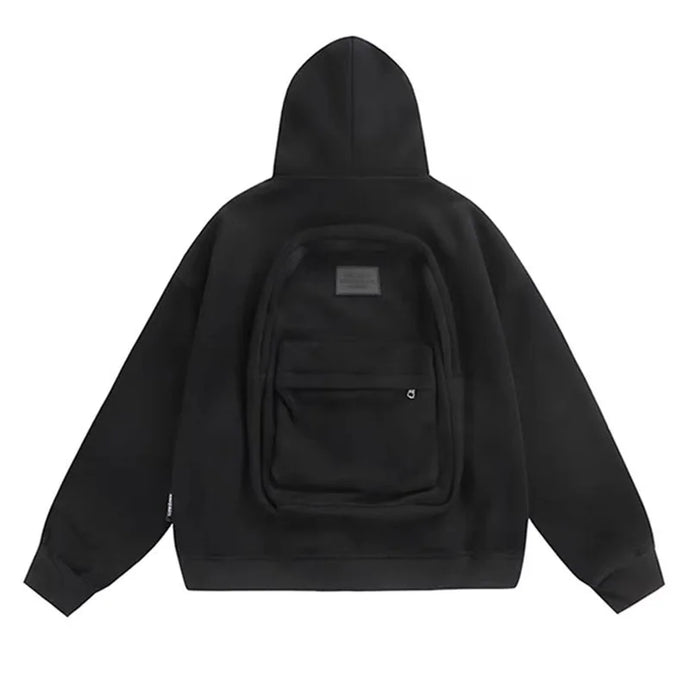 Attached Backpack Hoodie-Modern Baby Las Vegas
