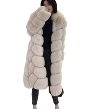 Load image into Gallery viewer, Long Ribbed Fur Coat
