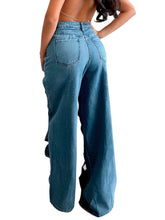 Load image into Gallery viewer, Hollow Out Baggy Jeans
