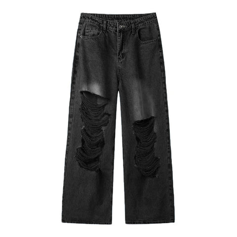 Vintage Ripped Hole Baggy Jeans-Modern Baby Las Vegas