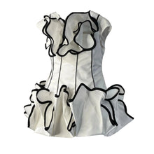 Load image into Gallery viewer, Black And White Ruffle Dress
