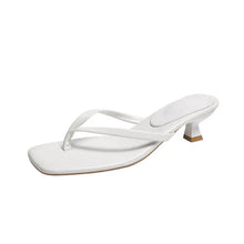 Load image into Gallery viewer, Leather Kitten Heel Sandals
