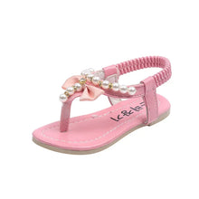 Load image into Gallery viewer, Pearl Bow Sandals
