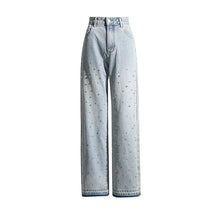 Load image into Gallery viewer, Speckled Denim Straight Leg Denim Jeans
