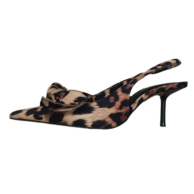 Leopard Slingback Shoes