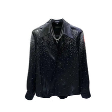 Load image into Gallery viewer, Crystal Speckled Collared Top
