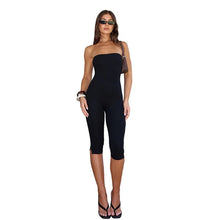 Load image into Gallery viewer, Black Strapless Tube Top Jumpsuit
