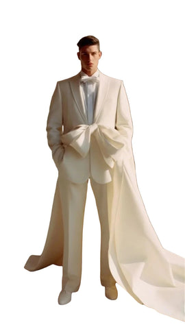 Long Bowknot Train Tuxedo-Modern Baby Las Vegas