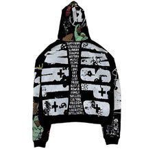 Load image into Gallery viewer, Black Graffiti Print Jacket
