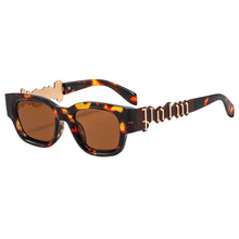 Load image into Gallery viewer, Square Gold Palm Sunglasses
