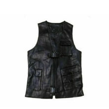 Load image into Gallery viewer, Pocket Buckle Leather Vest
