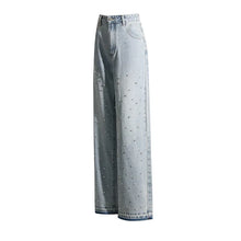 Load image into Gallery viewer, Speckled Denim Straight Leg Denim Jeans
