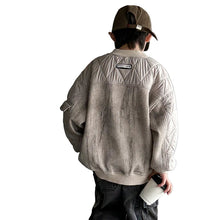 Load image into Gallery viewer, Patch Quilted Arm Sweatshirt
